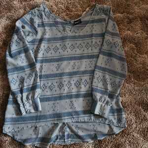 Cruel Sheer XL Patterned Blouse